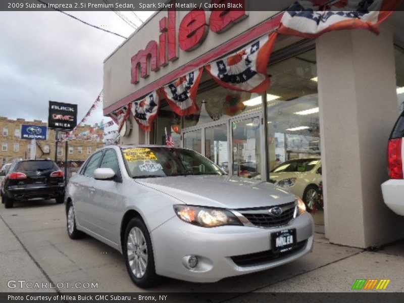 Spark Silver Metallic / Carbon Black 2009 Subaru Impreza 2.5i Premium Sedan