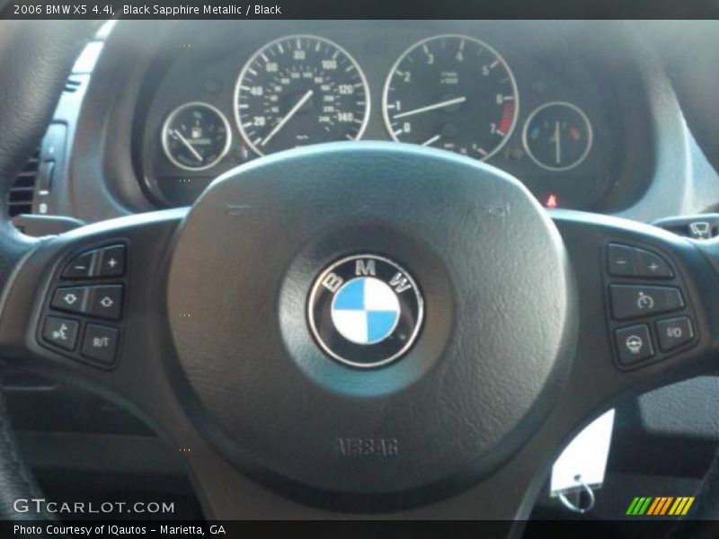 Black Sapphire Metallic / Black 2006 BMW X5 4.4i
