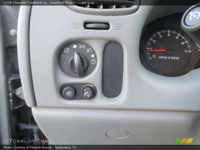 Graystone Metallic / Light Gray 2008 Chevrolet TrailBlazer LS