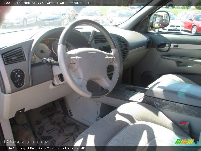 Olympic White / Medium Oak 2003 Buick Rendezvous CX