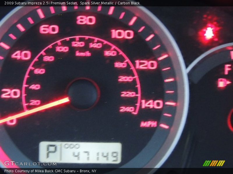 Spark Silver Metallic / Carbon Black 2009 Subaru Impreza 2.5i Premium Sedan