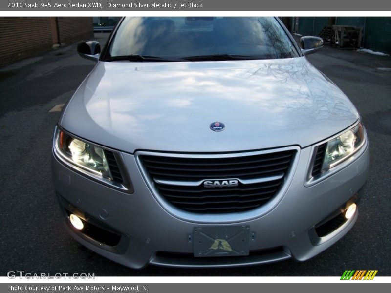 Diamond Silver Metallic / Jet Black 2010 Saab 9-5 Aero Sedan XWD