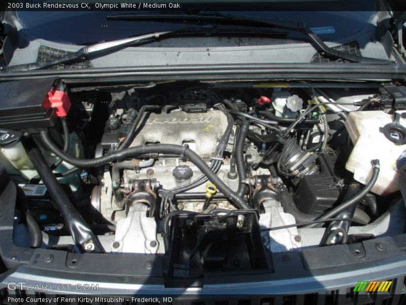 Olympic White / Medium Oak 2003 Buick Rendezvous CX