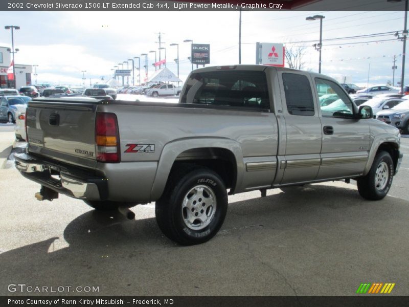 Light Pewter Metallic / Graphite Gray 2002 Chevrolet Silverado 1500 LT Extended Cab 4x4