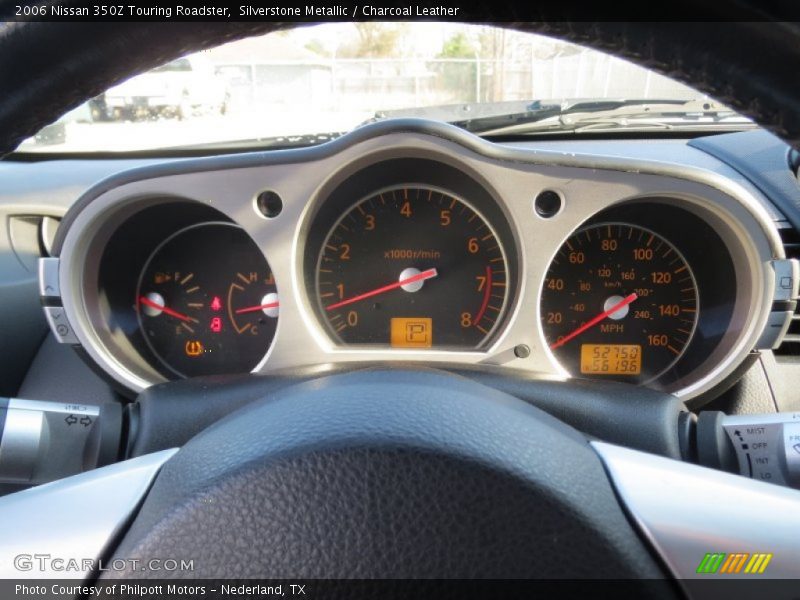 Silverstone Metallic / Charcoal Leather 2006 Nissan 350Z Touring Roadster