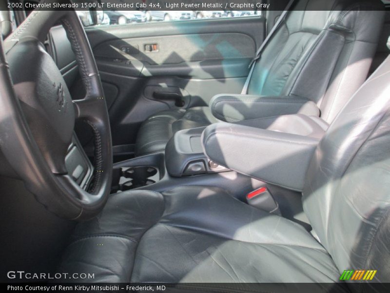 Light Pewter Metallic / Graphite Gray 2002 Chevrolet Silverado 1500 LT Extended Cab 4x4