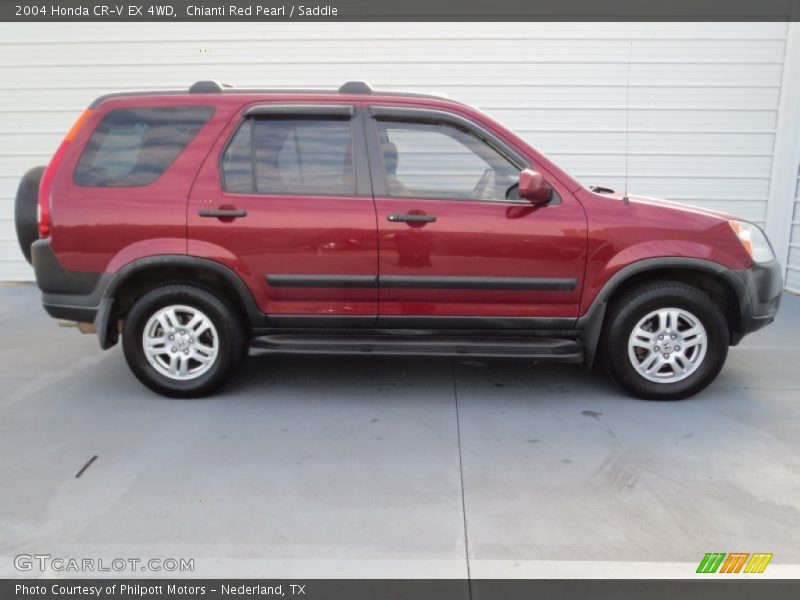 Chianti Red Pearl / Saddle 2004 Honda CR-V EX 4WD