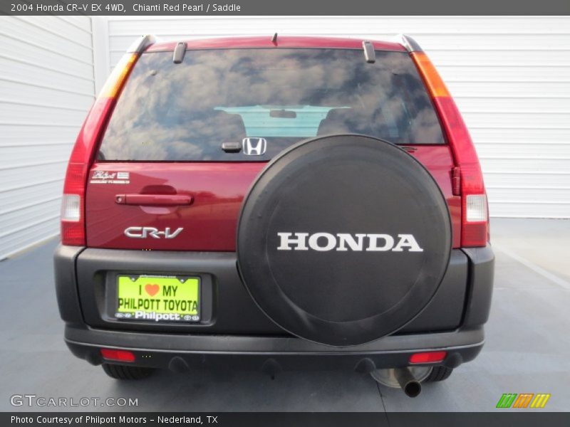 Chianti Red Pearl / Saddle 2004 Honda CR-V EX 4WD
