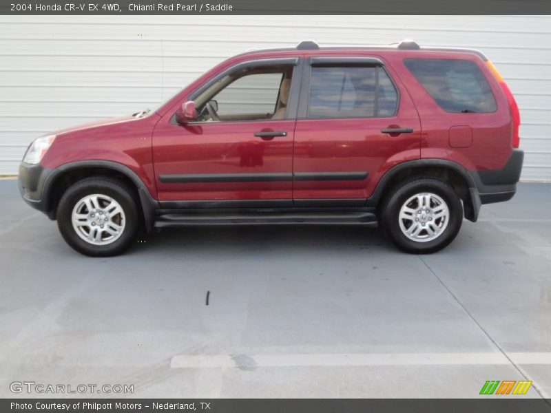 Chianti Red Pearl / Saddle 2004 Honda CR-V EX 4WD