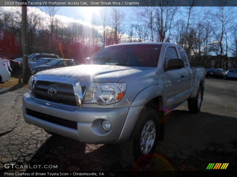 Silver Streak Mica / Graphite 2010 Toyota Tacoma V6 PreRunner Access Cab