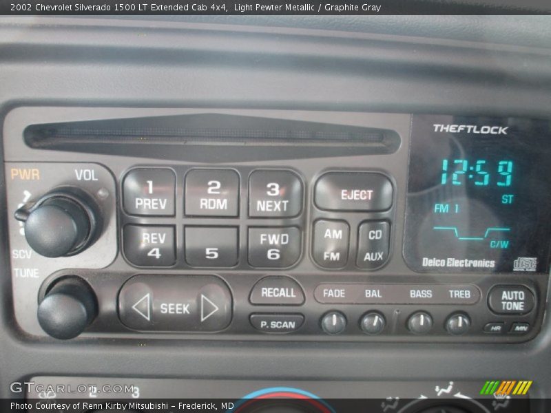 Light Pewter Metallic / Graphite Gray 2002 Chevrolet Silverado 1500 LT Extended Cab 4x4