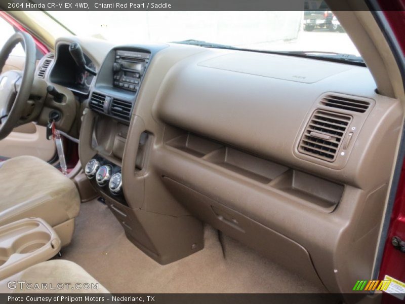 Chianti Red Pearl / Saddle 2004 Honda CR-V EX 4WD
