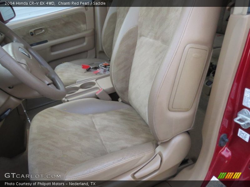 Chianti Red Pearl / Saddle 2004 Honda CR-V EX 4WD