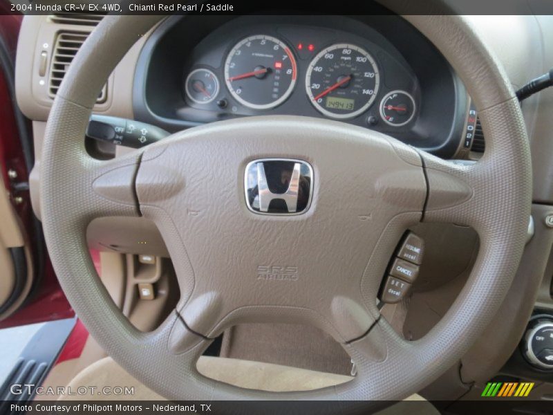 Chianti Red Pearl / Saddle 2004 Honda CR-V EX 4WD