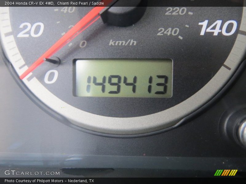 Chianti Red Pearl / Saddle 2004 Honda CR-V EX 4WD