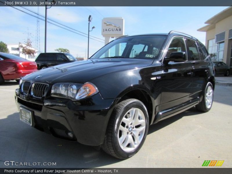 Jet Black / Terracotta 2006 BMW X3 3.0i