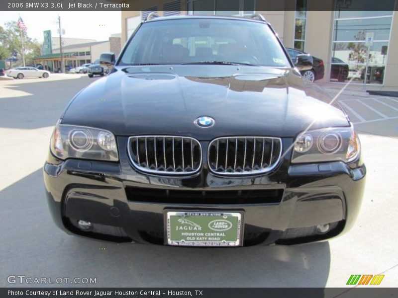 Jet Black / Terracotta 2006 BMW X3 3.0i