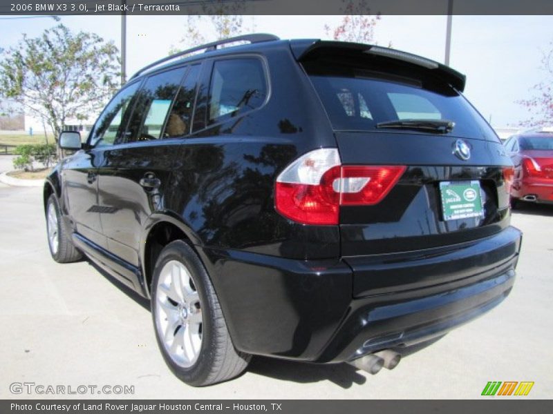 Jet Black / Terracotta 2006 BMW X3 3.0i