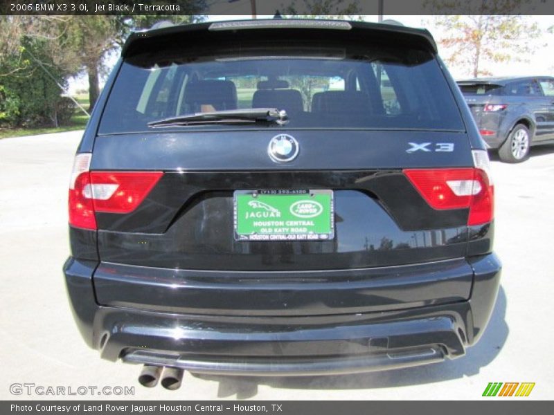 Jet Black / Terracotta 2006 BMW X3 3.0i