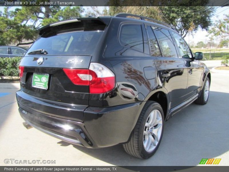 Jet Black / Terracotta 2006 BMW X3 3.0i