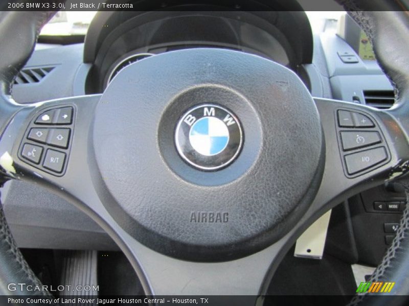 Jet Black / Terracotta 2006 BMW X3 3.0i