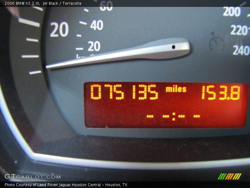 Jet Black / Terracotta 2006 BMW X3 3.0i