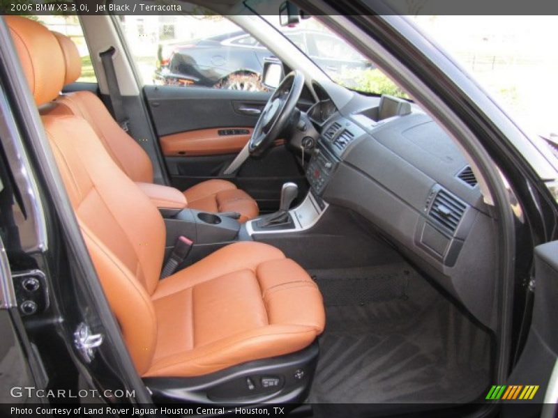Jet Black / Terracotta 2006 BMW X3 3.0i