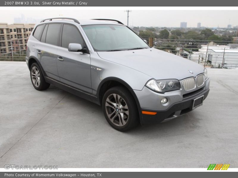Silver Grey Metallic / Grey 2007 BMW X3 3.0si