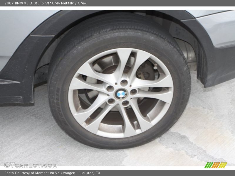 Silver Grey Metallic / Grey 2007 BMW X3 3.0si