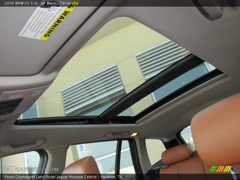 Jet Black / Terracotta 2006 BMW X3 3.0i