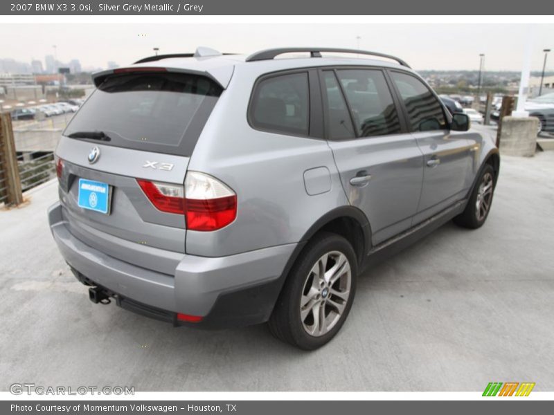 Silver Grey Metallic / Grey 2007 BMW X3 3.0si