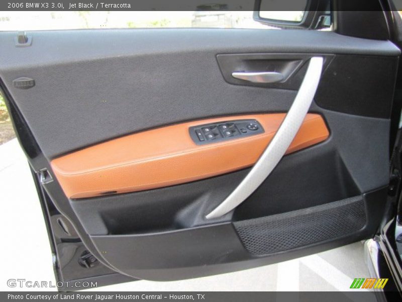 Jet Black / Terracotta 2006 BMW X3 3.0i