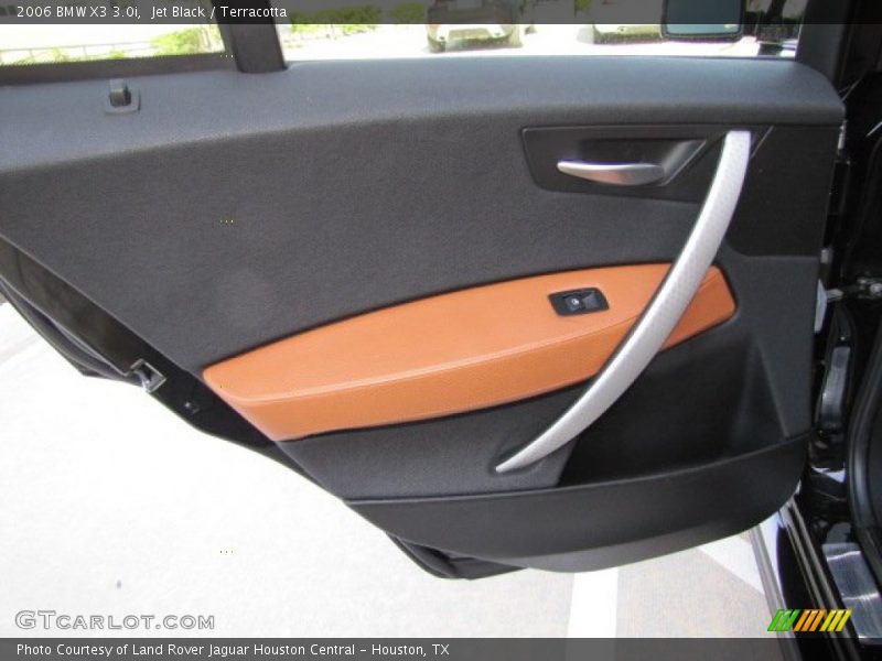 Jet Black / Terracotta 2006 BMW X3 3.0i