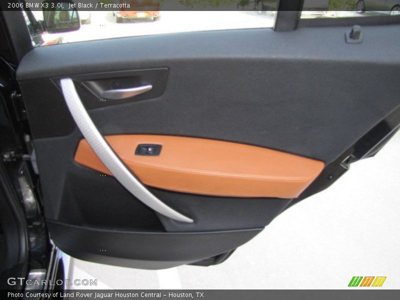 Jet Black / Terracotta 2006 BMW X3 3.0i