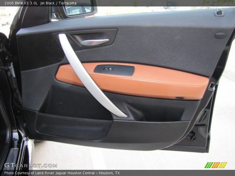Jet Black / Terracotta 2006 BMW X3 3.0i