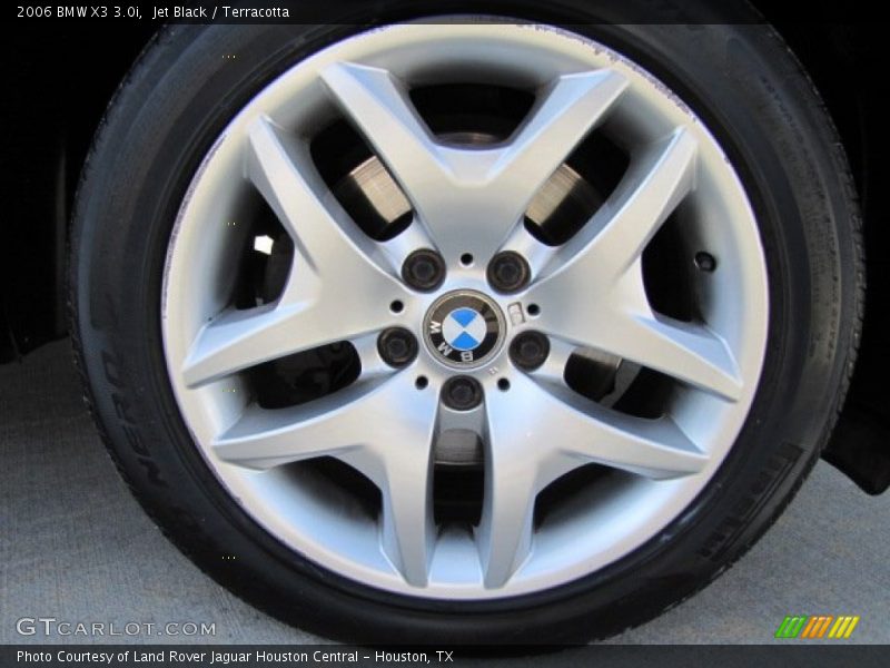 Jet Black / Terracotta 2006 BMW X3 3.0i