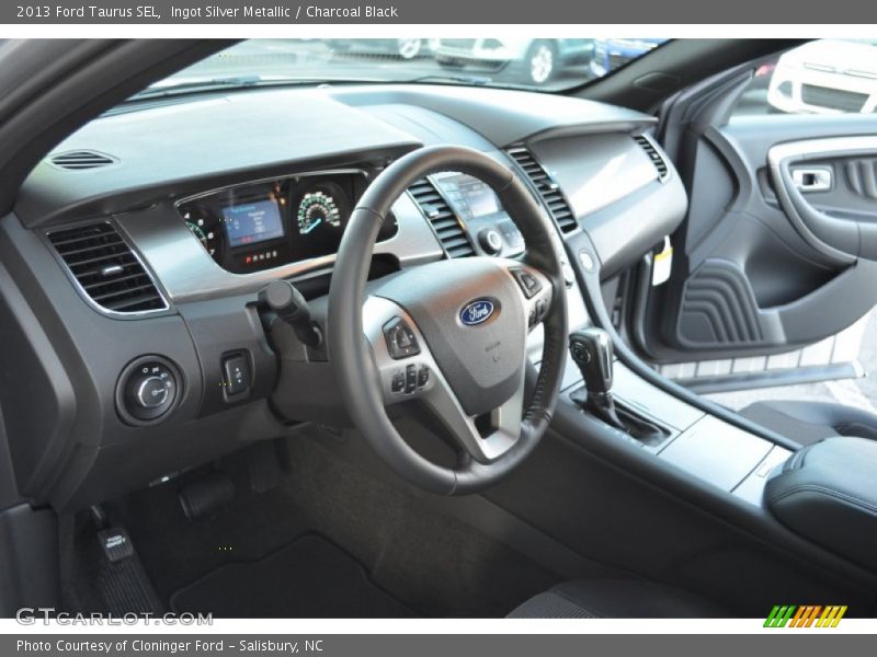 Ingot Silver Metallic / Charcoal Black 2013 Ford Taurus SEL