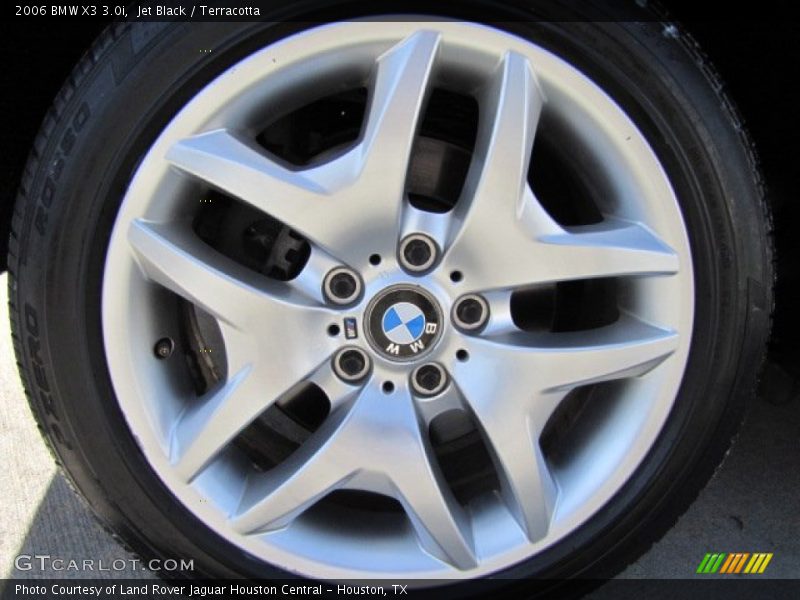 Jet Black / Terracotta 2006 BMW X3 3.0i