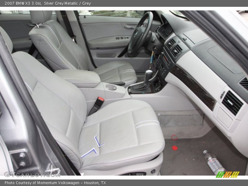 Silver Grey Metallic / Grey 2007 BMW X3 3.0si