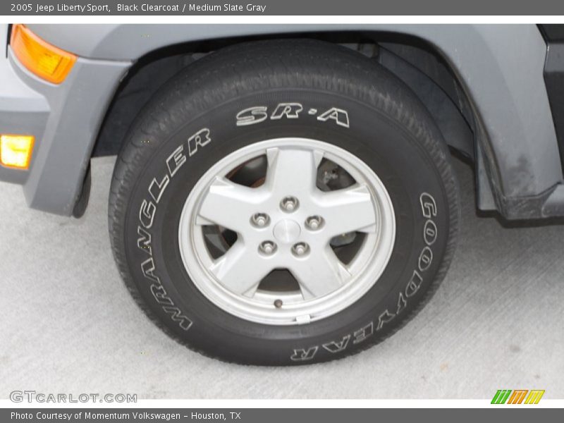 Black Clearcoat / Medium Slate Gray 2005 Jeep Liberty Sport