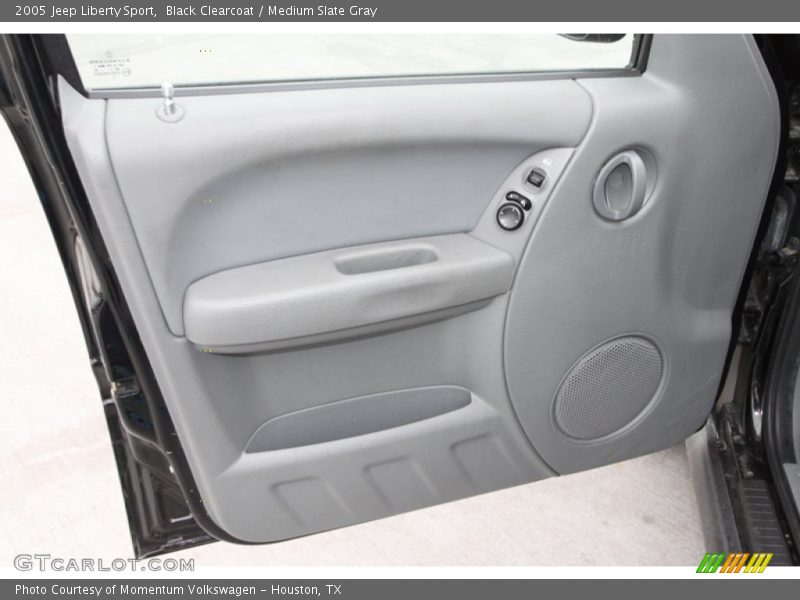 Black Clearcoat / Medium Slate Gray 2005 Jeep Liberty Sport