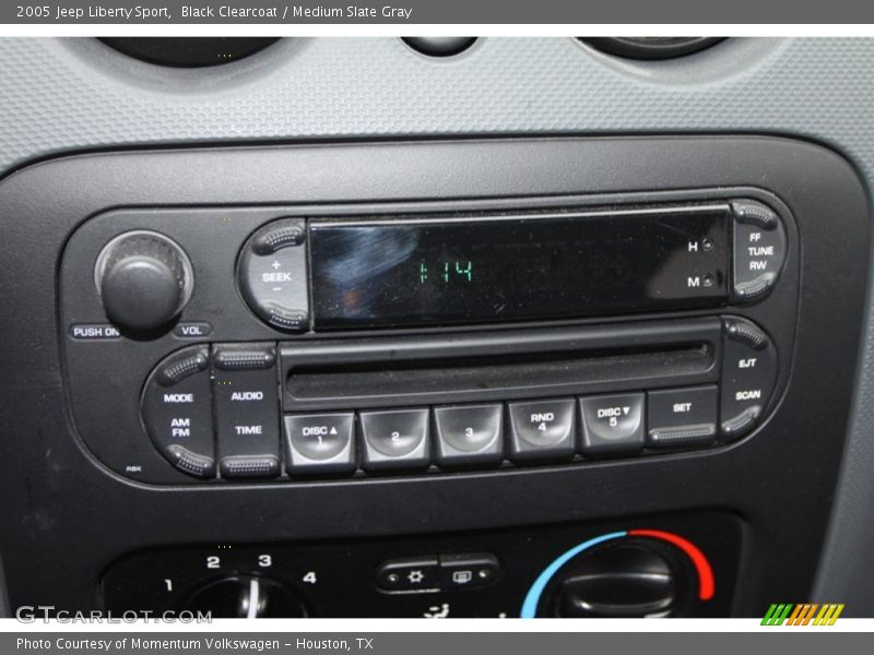 Black Clearcoat / Medium Slate Gray 2005 Jeep Liberty Sport