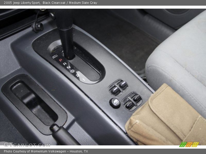 Black Clearcoat / Medium Slate Gray 2005 Jeep Liberty Sport