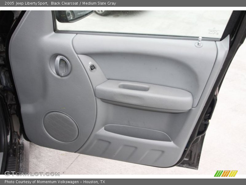 Black Clearcoat / Medium Slate Gray 2005 Jeep Liberty Sport