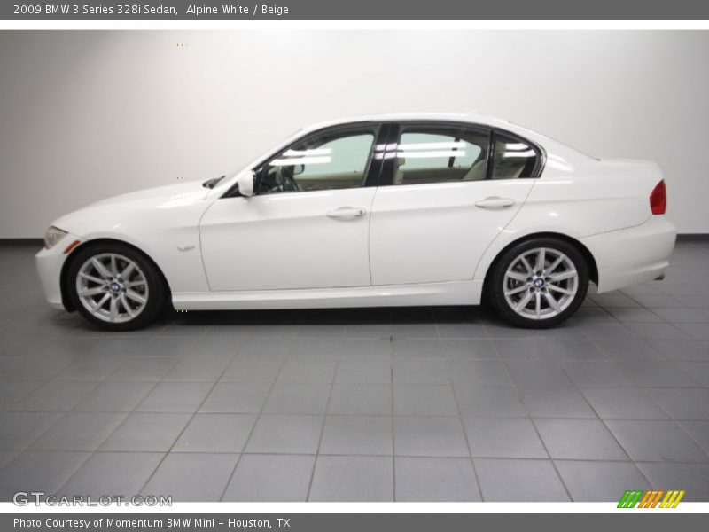 Alpine White / Beige 2009 BMW 3 Series 328i Sedan