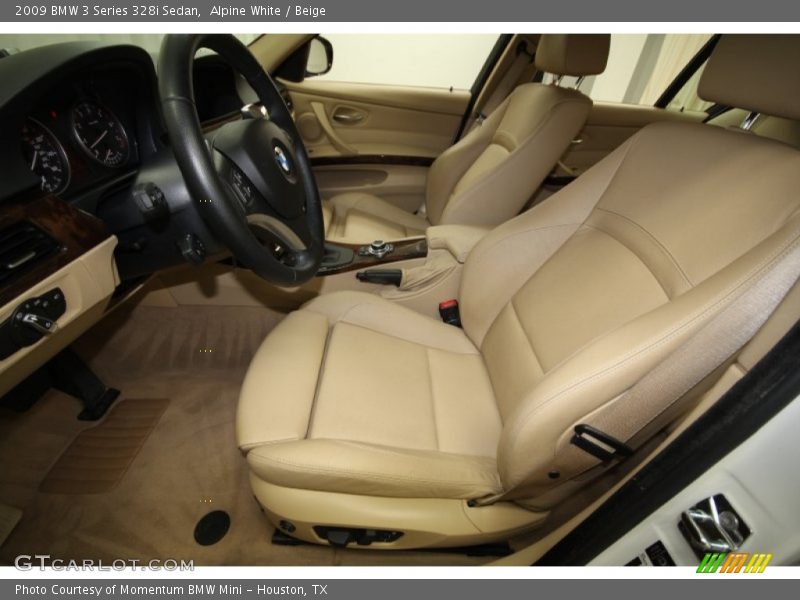 Alpine White / Beige 2009 BMW 3 Series 328i Sedan