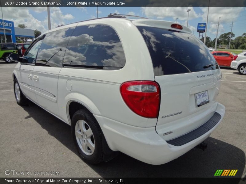 Stone White / Medium Slate Gray 2007 Dodge Grand Caravan SXT