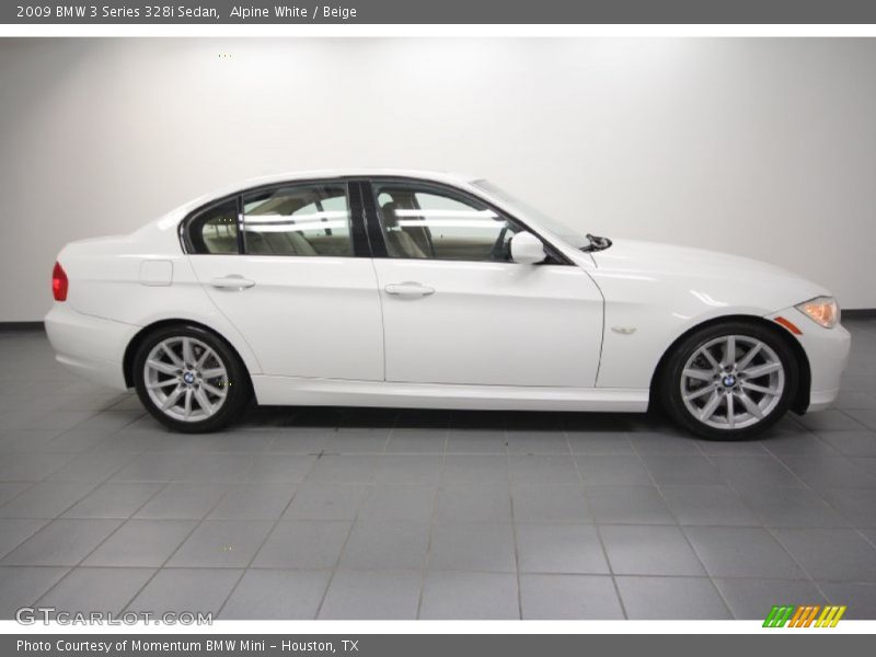 Alpine White / Beige 2009 BMW 3 Series 328i Sedan