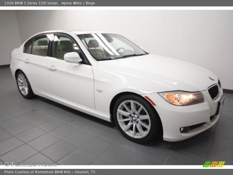 Alpine White / Beige 2009 BMW 3 Series 328i Sedan