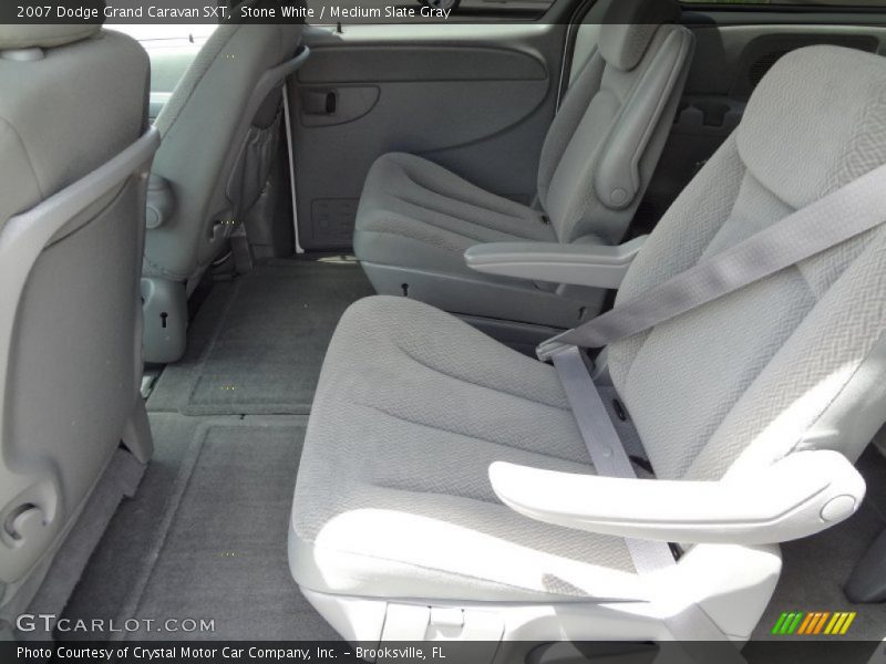 Stone White / Medium Slate Gray 2007 Dodge Grand Caravan SXT